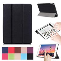 New iPad 9.7 2017 Case,[Multi-angle Stand] PU Leather Ultra Slim Lightweight Smart Shell Shockproof Protective for Apple iPad 9.7" 2017 Model -Black