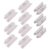 UHPPOTE Normal Closed Wired Screw-Terminal Surface-Mount Magnetic Contact for Window Door Security (Pack of 10)