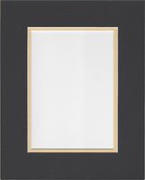 24x36 Black and Maize Yellow Double Picture Mats with White Core, for 20x30 Pictures