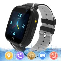 MeritSoar Kids Smart Watch with GPS Tracker SOS Camera Game 1.44 inch Touch Screen Sport Smartwatch Camera Cell Phone Girls Boys for iOS & Android (Q11 Black)