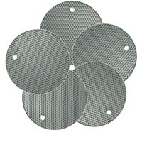 5Pcs Extra Thick Silicone Trivet MAT, HOT Pads Non-Slip Silicone Insulation Mat for Home Use (Light Grey)