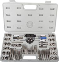 KECHUANG 60-Pieces Tap and Die Set Metric and SAE Standard Internal and External Threaded Tool Set