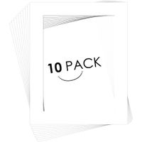Golden State Art, Pack of 10, 16x20 for 12x16 White Color Picture Photo Mat -White-core, Acid-Free - Great for Frames, Artwork, Prints, Pictures