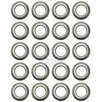 Selling Wonderful 1-9/16-Inch Inner Diameter Plastic Curtain Grommets 20-Pack (Silver)