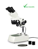 Vision Scientific VMS0002-LD-123-ES2 Tri-Power Binocular Stereo Microscope, Pair of 10x and Pair of 20x WF Eyepieces, 1x, 2xand 3X Objectives, 10x, 20x, 30x, 40x, 60x Magnification, 110V