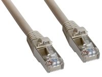 Amphenol MP-54RJ45DNNE-050 Cat5e FTP Patch Cable, Double Shielded, RJ45, 350 MHz, 50', Beige