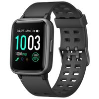 LETSCOM Fitness Tracker with Heart Rate Monitor, Activity Tracker, Step Counter, Sleep Monitor, Calorie Counter, 1.3'' Touch Screen Smart Watch, 5ATM Waterproof Pedometer Watch for Kids Women and Men
