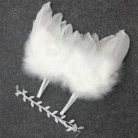 Baby Wing and Headband Photo Clothing Set Little Angel Photography Prop for Photographic Studio