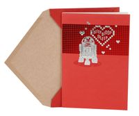 Hallmark Valentine's Day Card (Star Wars R2-D2 and Hearts)