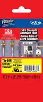Brother 3/4" (18mm) Black Print on Yellow Extra Strength Adhesive P-touch Tape for Brother PT-530, PT530 Label Maker