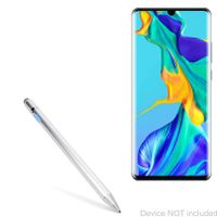 Huawei P30 Pro Stylus Pen, BoxWave [AccuPoint Active Stylus] Electronic Stylus with Ultra Fine Tip for Huawei P30 Pro - Metallic Silver