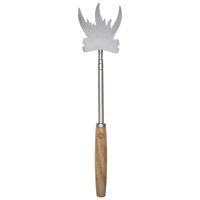 UST Grill a Long Extendable Fork with Unique Design and Wood Handle for Camping, Hiking, Backyards and Cookouts, Campfire
