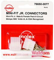 Headers & Wire Housings MiniFit Jr Conn Kit Plug and Recept 8Ckt