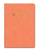 Studio Oh! Medium Leatheresque Journal, My Thoughts Crazy for Coral