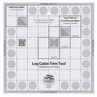 Creative Grids Quilt Ruler Log Cabin Trim Tool for 8" Finished Blocks (CGRJAW1)