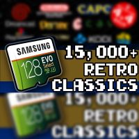 128 GB Retropie 4.4 SD Card - Premium Collection with Video Previews & 3D Boxart