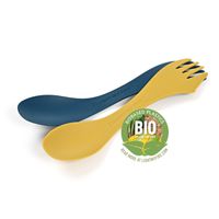 Light My Fire BPA-Free Medium Spork BIO 2-Pack, Mustyyellow/Haz