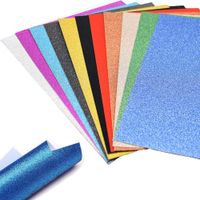 A4 Glitter Paper, 30 Sheets Glitter Self-Adhesive Sticker Sticky back Paper Craft Art Sparkling Sign Gemstone Metallic Color for Children's Craft Cutters Art Multicolor
