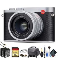 Leica Q (Typ 116) Digital Camera (Silver Anodized) 19022 - Advanced Bundle