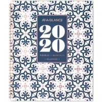AT-A-GLANCE 2020 Weekly & Monthly Planner, 8-1/2" x 11", Large, Badge Geo (5282G-905)