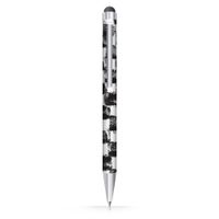 Nicole Miller 2-in-1 Printed Stylus and Pen with Signature Prints - Black & White (STY017-CH)