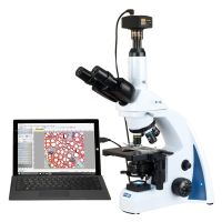 OMAX 40X-2000X 14MP Digital Plan Infinity Trinocular Siedentopf LED Compound Biological Microscope
