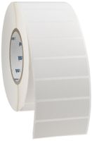 Brady THT-18-425-3 3" Width x 1" Height, B-425 Permanent Polypropylene, Matte Finish White Thermal Transfer Printable Label (3000 per Roll)
