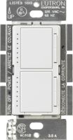 Lutron Maestro Dual Dimmer Switch for Incandescent and Halogen Bulbs, 300-Watt, Single-Pole, MA-L3L3-WH, White