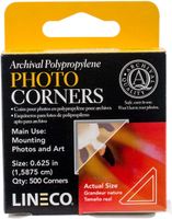 Lineco Infinity Archival Clear Photo Corners pack of 500