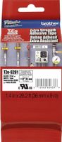 Brother 1-1/2" (36mm) Black Print on White Extra Strength Adhesive P-touch Tape for Brother PT-9500PC, PT9500PC Label Maker
