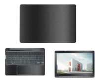 Decalrus - Protective Decal for Dell Latitude 5500/5501 (15.6" Screen) Laptop Dark Grey Texture Brushed Aluminum Skin case Cover wrap BALatitude5500Dark Grey