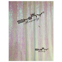 ShiDianYi Iridescent White Backdrops for Photography Transparent White-9FTX9FT-Glitter Backdrop Sequin Backdrop Curtain-0908E
