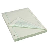 AmazonBasics Engineering Computation Pad, 8.5" x 11", Quad/Margin Rule, 200 Sheets