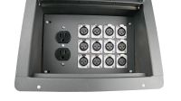 Elite Core FBL12 Recessed Floor 12 XLRF + Duplex AC with Back Box