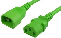 Lynn Electronics  C13C1415AGR-3F  15-Amp/250-volt  3-Feet Power Cord IEC 60320 C13 to IEC 60320 C14,  Green