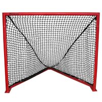 Predator Sports Deluxe Box Goal 4 feet x 4.5 feet Flat Base Bar with 7mm Black Net