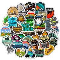 Outdoor Travel Laptop Stickers Waterbottle - 50 Pcs Wilderness Nature Vinyl Decals Phone Case Notebook Guitar Skateboard Kid Adults Waterproof Unique
