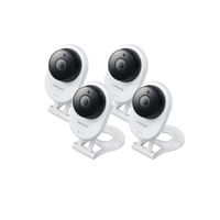 Samsung SNH-E6413BMR SmartCam HD WiFi IP Camera with 16GB microSD Card Bundle Quad Pack (Renewed)