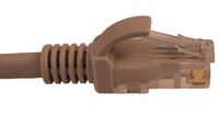 Cat6 Ethernet Network Snagless Crossover Cable 23 AWG, Gray (7 Feet)