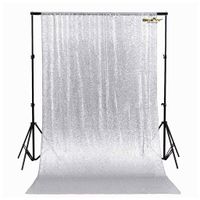 ShinyBeauty Sequence Backdrop Silver-8FTx10FT-Sequin Photo Backdrop Elegant Backdrops 8x10 Sequin Backdrop CURTAIN-0804E