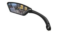 MEACHOW New Scratch Resistant Glass Lens,Handlebar Bike Mirror, Rotatable Safe Rearview Mirror, Bicycle Mirror (Sliver Left Side) ME-002LS