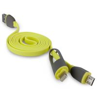BoxWave iDroid 2-in-1 Micro USB to Apple Lightning Cable Adapter for iPhone, iPad, Samsung/Android Smartphones, eReaders, and Tablets - Cables and Adapters (Yellow)