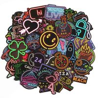 Band Sticker Pack 45pcs Laptop Trendy Stickers for Skateboard Guitar MacBook Computer Luggage Car Bike Bicycle Motorcycle Stickers Door - Waterproof - [No-Duplicate Sticker Pack]