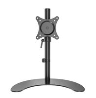 Gibbon Mounts Adjustable Single Monitor Desk Mount Bracket Max, Stable and Heavy Duty Stand Base, VESA 75x75 or 100x100