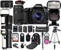 Canon EOS 80D Digital SLR Camera Bundle with Canon EF-S 18-55mm f/3.5-5.6 is STM Lens + Professional Accessory Bundle (19 Items)