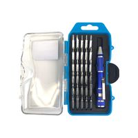 KUMA KU-20006 30-in-1 Precision Pocket Screwdriver Set - Phillips, Pozi, Slotted, Hex & Torx - Multipurpose Aluminum Handle Pen Tool Kit