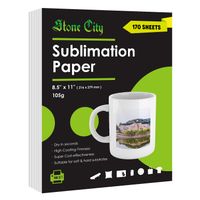 170 Sheets Sublimation Paper 8.5x11 for Heat Transfer DIY gift compatible with Epson Sawgrass Ricoh HP Canon Inkjet Printer with Sublimation Ink