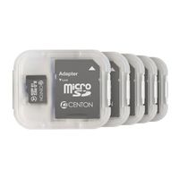 Centon Electronics Class 4, 8GB Micro SDHC Card (S1-MSDHC4-8G5PK)