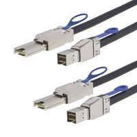 CableCreation 3.3FT [2-Pack] External HD Mini SAS SFF-8644 to SFF-8088 Cable, 1M/ Black ...