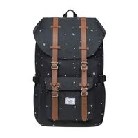 Laptop Outdoor Backpack, Travel Hiking& Camping Rucksack Pack, Casual Large College School Daypack, Shoulder Book Bags Back Fits 15" Laptop & Tablets by Kaukko (P13-Black)